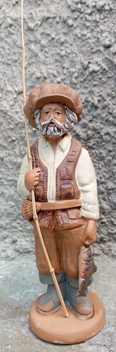 Statuetta pescatore in - ',