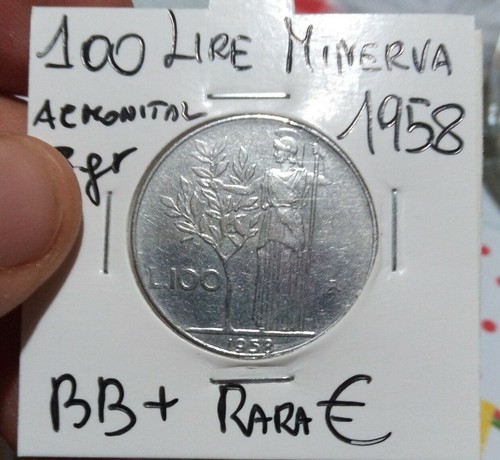 100 lire 1958minerva - 100, bb+(1)