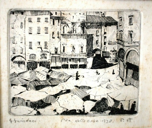 Antica litografia stampa - antica,