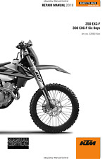 MOTO KTM 2018 - 350 EXC-F SEI GIORNI - MANUALE MANUTENZIONE OFFICINA