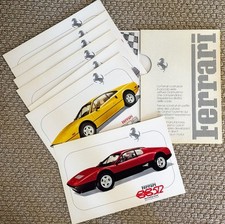 Brochure portafoglio Ferrari Product Line Prestige 1977 sette targhe colori #136/77