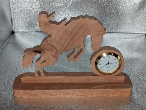 Orologio cavallo legno - orologio, a