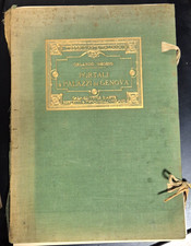 PORTALI E PALAZZI DI GENOVA Orlando Grosso 1910? Bestetti 60 tavole libro arte