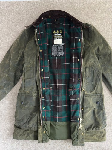 Giacca cerata verde barbour - verde,