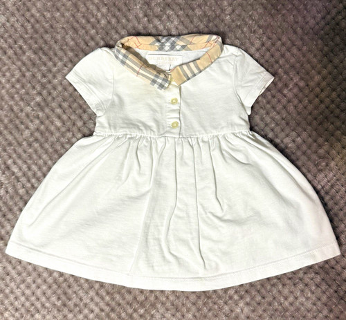 Burberry girls white plaid - girls,