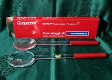 GUZZINI POSATE INSALATA OMAGGIO INVERNIZZI FURIO MINUTI DESIGN SEASON ANNI '80s