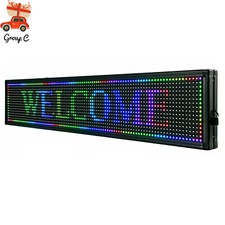 Insegna LED da Esterno Alta Luminosità Programmabile Scorrimento Messaggi Display Board US