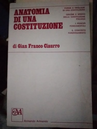 Ciaurro anatomia una - di,