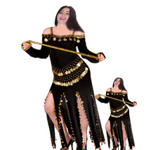 Abito da danza del ventre egiziano, costume Saidi, Baladi Galabeya, Fallahi...
