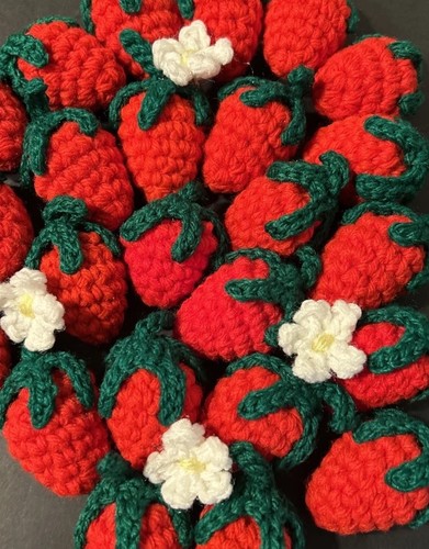 Fragole all uncinetto - fragole, 3d