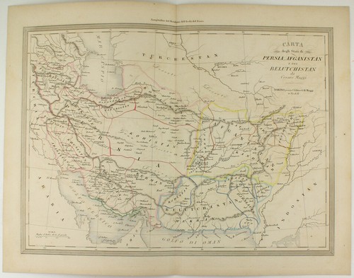 Carta degli stati persia - degli, di