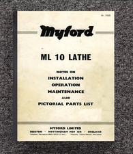 Manuale installazione e manutenzione operatore MyFord ML 10 tornio e parti pittoriche