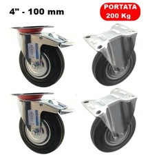 SET 4 RUOTE DA 4" -100 mm 2