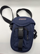 JanSport Jet Set Caddy Mini Travel Bag Crossbody Backpack Navy Blue