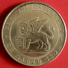 5 LIRE • 22 Marzo 1848 •