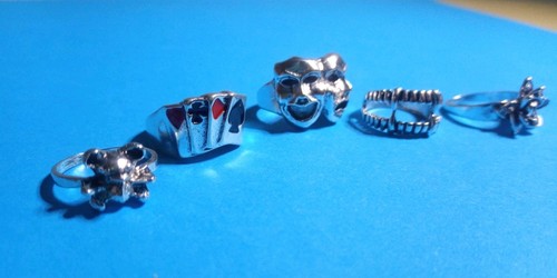 Lotto anelli metallo - 5,