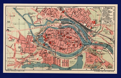 Pianta della città anno 1908