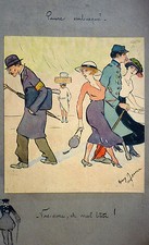 Ancienne aquarelle, dessin