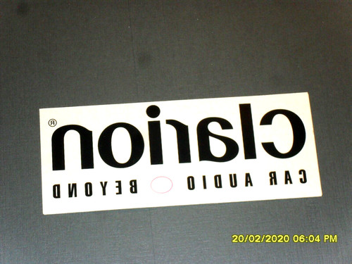 Adesivo sticker clarion - /,