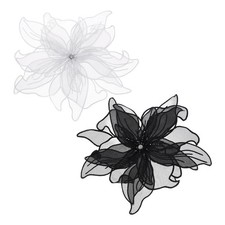 2 Pezzi Spilla Fiore Grande in
