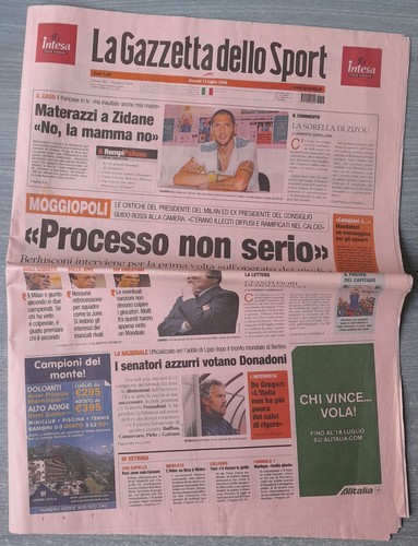 Giornale calciopoli fatti - giornale,
