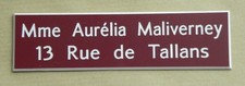 Placca cassetta della posta - placca,