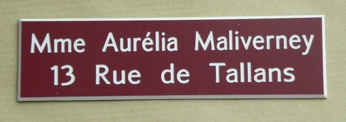 Placca cassetta della posta - placca,