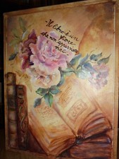 Simpatico acrilico su tela montato su cornice in legno.  Brighenti Marina  2018