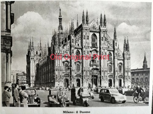 1959 milano duomo vecchia - duomo.,