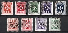 Italia-Colonie 1936 Egeo-Rodi Segnatasse usati Sassone S.44 cat.€ 200,00