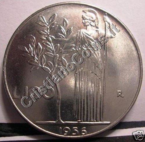 100 lire 1956 fdc - ,