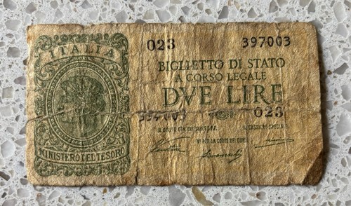 Biglietto stato italia due - di,