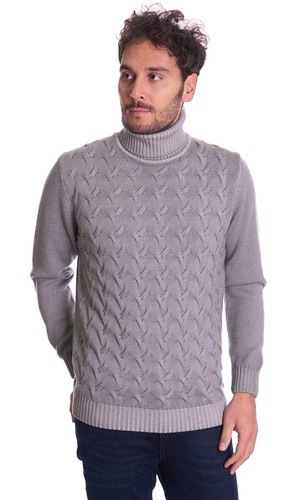 Maglione dolcevita trecce in - maglione,