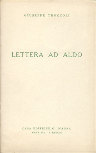 Troccoli giuseppe lettera - troccoli,giuseppe.,