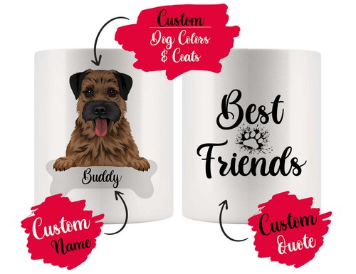 Tazza personalizzata border - tazza,