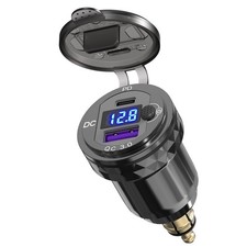Adattatore DIN Hella a USB C per Moto: Qidoe Dual USB PD3.0 e QC3.0 12V Moto Car