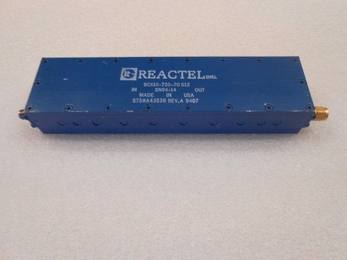 Reactel cavity band pass - band,