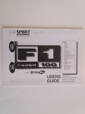 Soundcraft Spirit Folio F1 Fader 100 Guida per l'utente