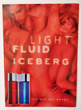 Pubblicita' Advertising Werbung Iceberg Profumo Light Fluid Red Blue 2004 (R1)