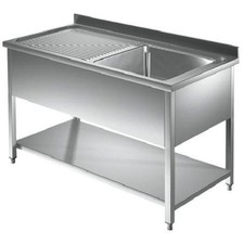 Lavello 140x70x85 acciaio inox