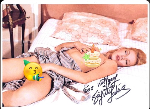 Brigitte lahaie autografo - brigitte,