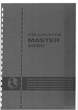 Colchester Master 2500 Manuale uso e manutenzione PDF
