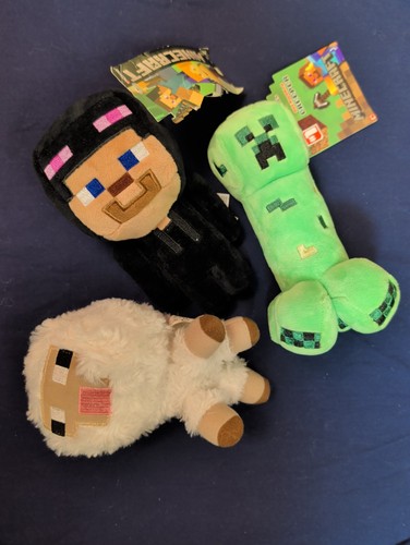Minecraft plush lot - minecraft, steve