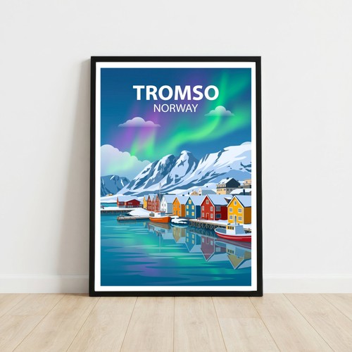 Poster viaggio tromso - poster,