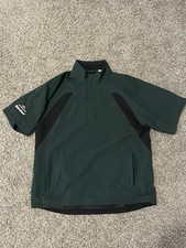Cutter And Buck Men’s Short Sleeve Weather Tech Pullover Pine Green Heineken