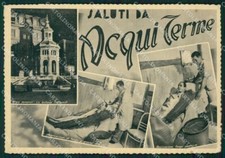 Alessandria Acqui Terme Saluti da FG cartolina ZK3291