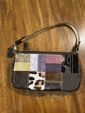 RARA BORSA COACH VINTAGE Y2K HOLIDAY MULTICOLORE SCAMOSCIATA PATCHWORK DEMI 7071 WOW!