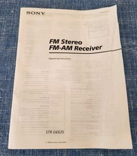 Sony • STR-DE635 • Manuale