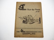 Claas pickup press manuale - press,