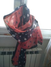 Foulard Sportmax MaxMara Pura Seta Nuovo Senza Cartellino